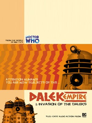 cover image of Invasion of the Daleks
